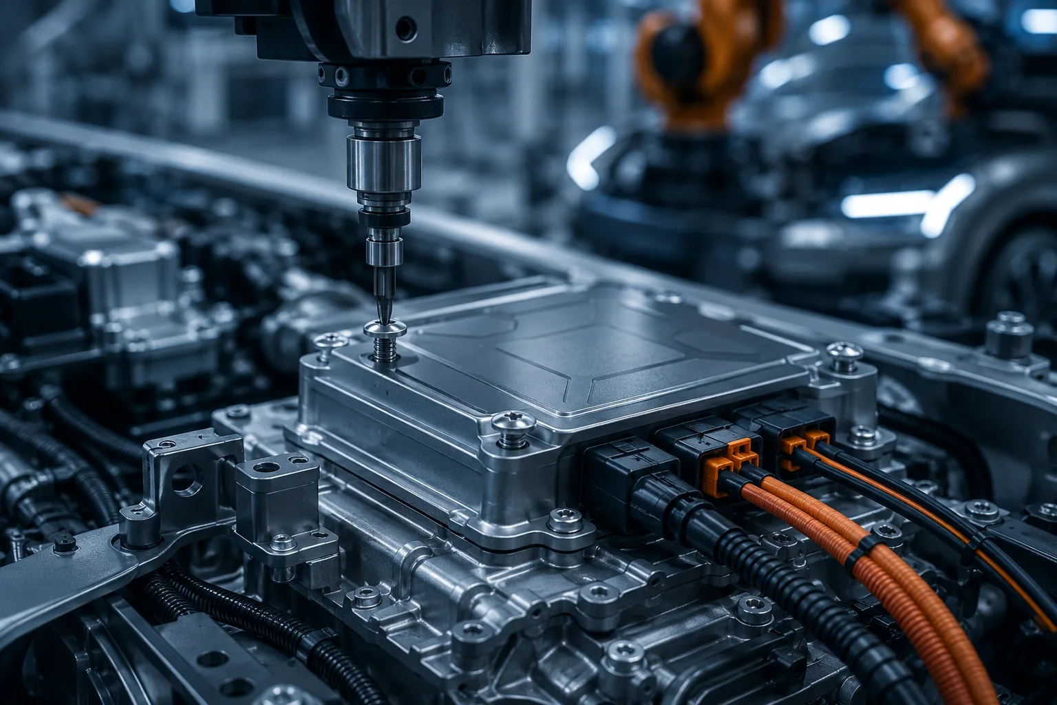 Pan head machine screws in industrial assembly