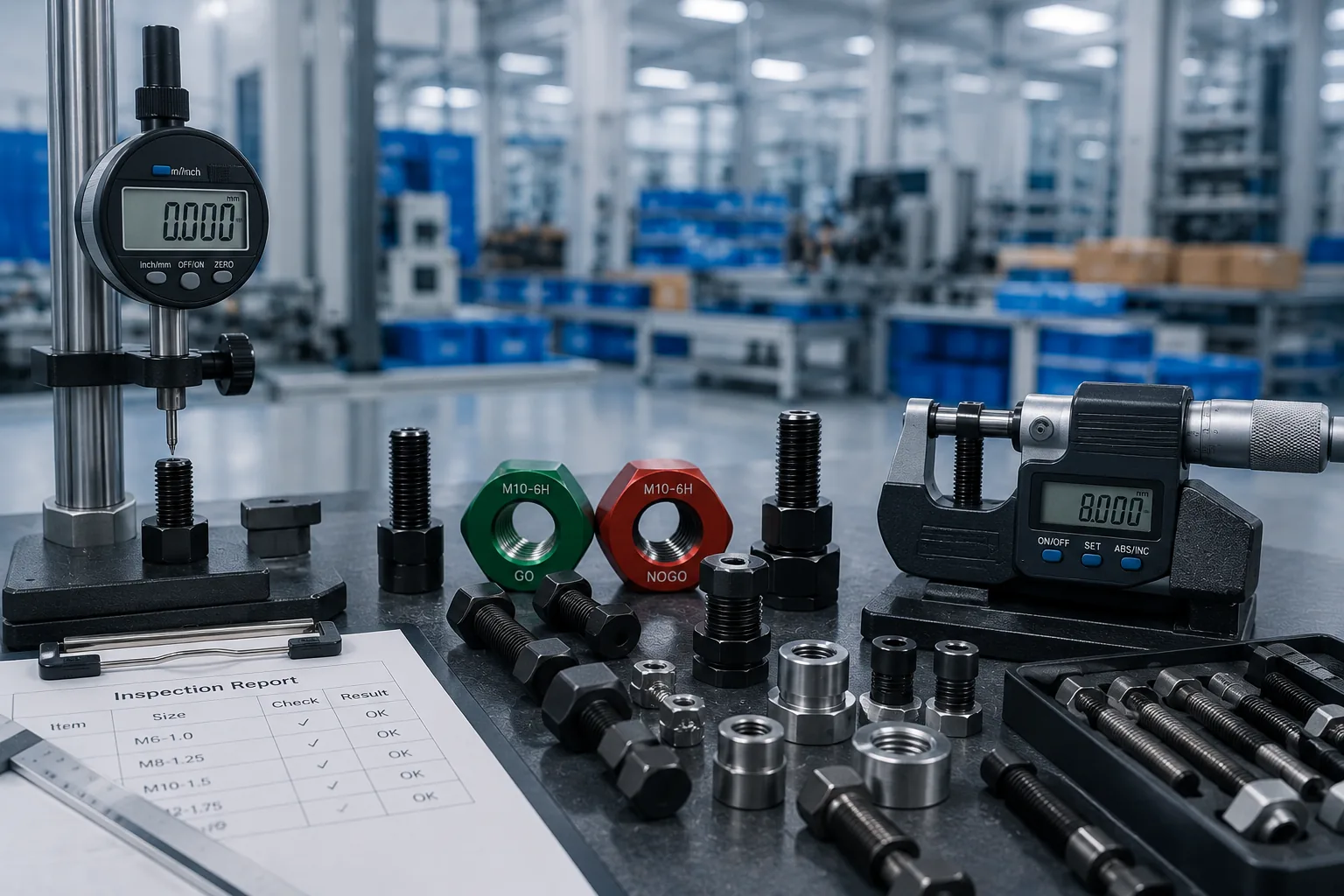 Thread inspection quality control